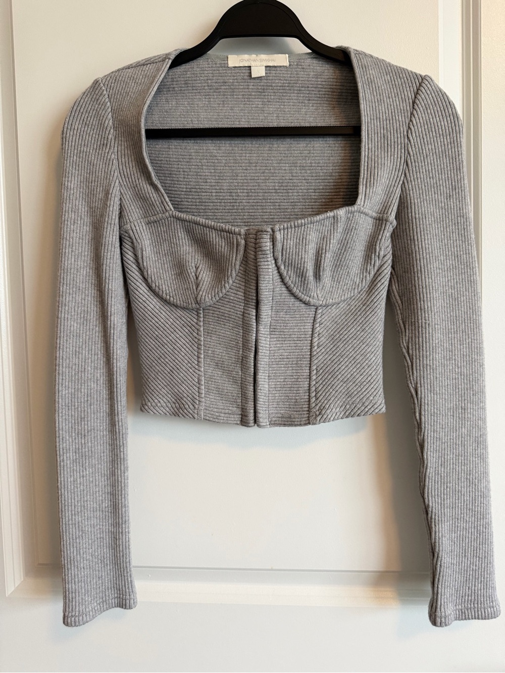 Jonathan Simkhai Ribbed Bustier Top - Picture 2 of 7